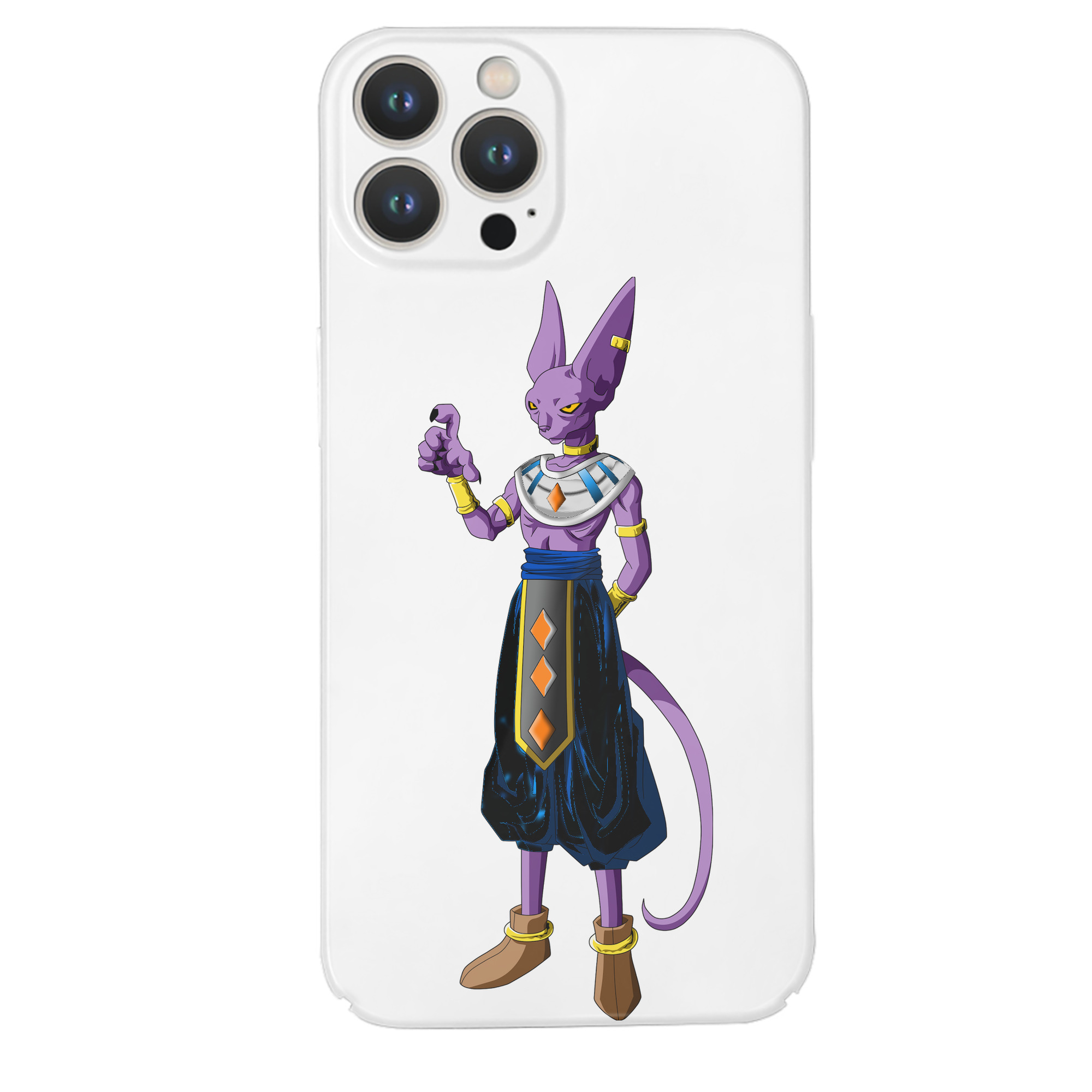 （画像用） ドラゴンボール ビルス 破壊神ビルス DRAGON BALL Beerus Birusu 【iPhone 14シリーズ対応】ハードケース